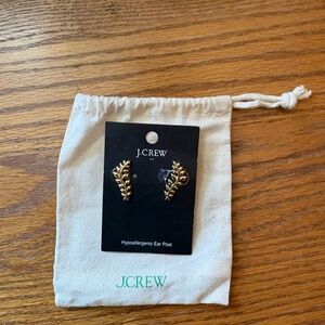 J. Crew Factory Gold Vine Earrings
